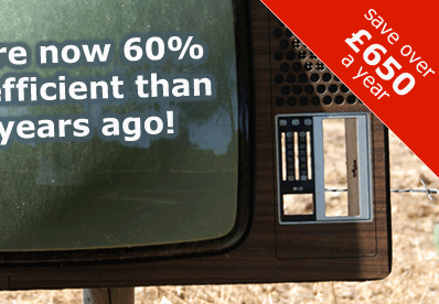 TV's are now 60% more efficient than five years ago